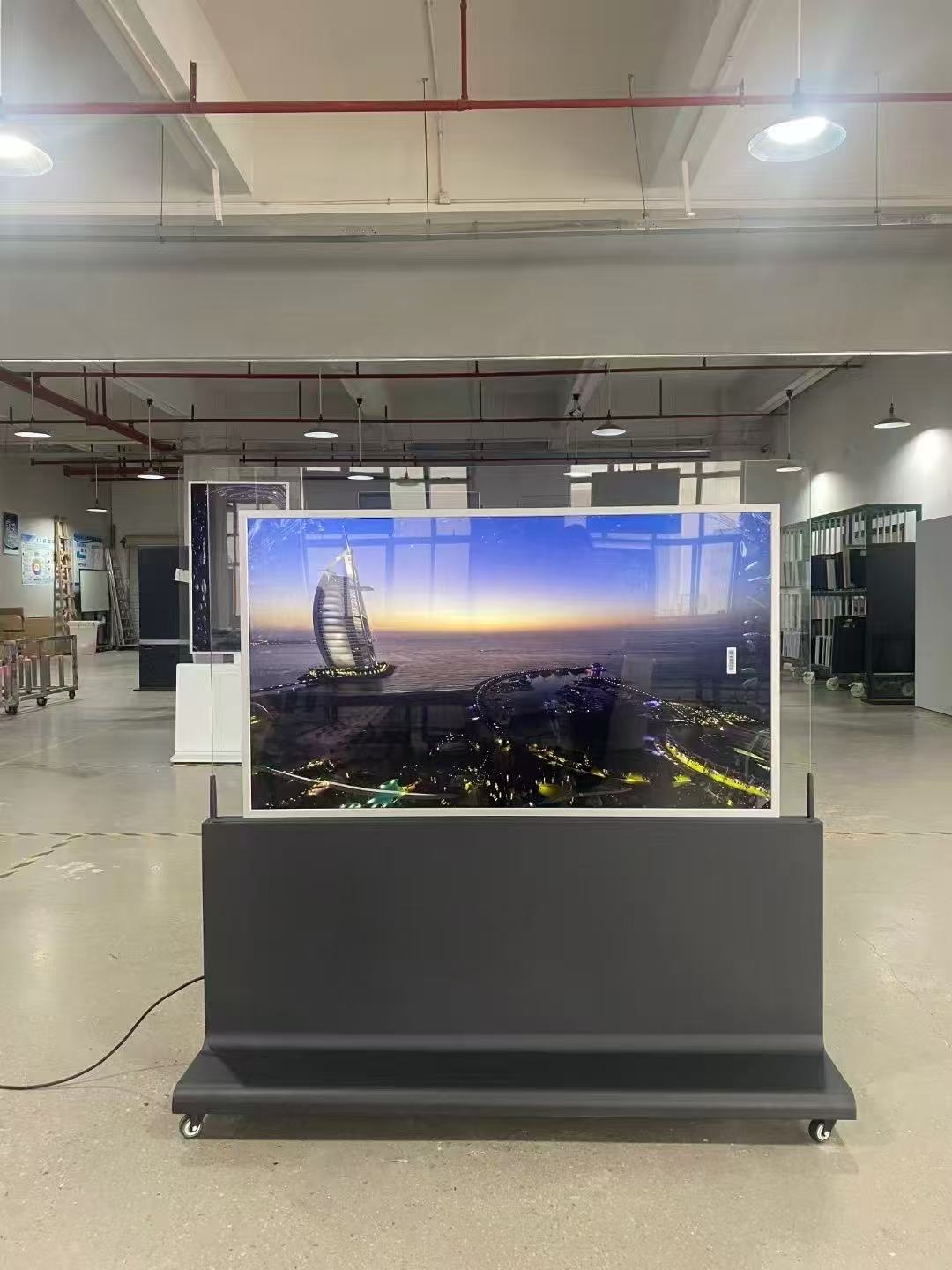 tal, ki stoji dvostranski 55 -palčni LCD Landscape Display Kiosk